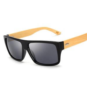 Brand Design Bamboo Sunglasses Men