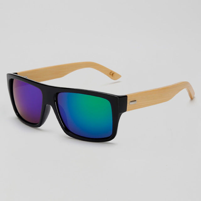 Brand Design Bamboo Sunglasses Men