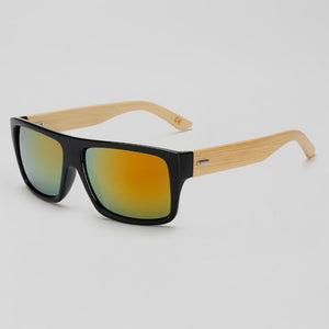 Brand Design Bamboo Sunglasses Men