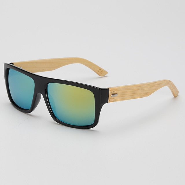 Brand Design Bamboo Sunglasses Men