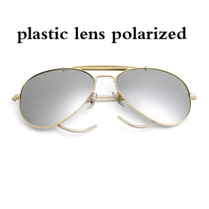 Pilot classic glass lens aviation sunglasses polarized