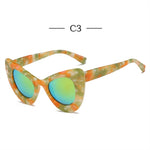 Cat Eye Sunglasses Ladies Mirror Eyeglasses Women