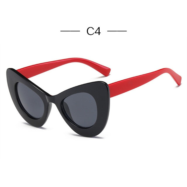 Cat Eye Sunglasses Ladies Mirror Eyeglasses Women