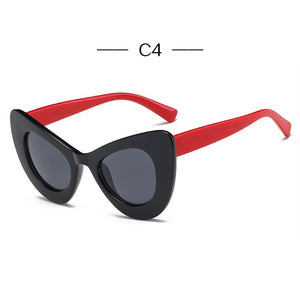 Cat Eye Sunglasses Ladies Mirror Eyeglasses Women