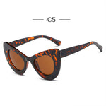 Cat Eye Sunglasses Ladies Mirror Eyeglasses Women