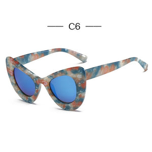 Cat Eye Sunglasses Ladies Mirror Eyeglasses Women