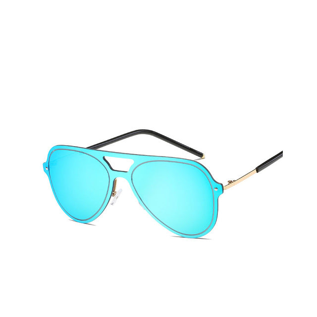 Colorful Metal Frame Women Sunglasses