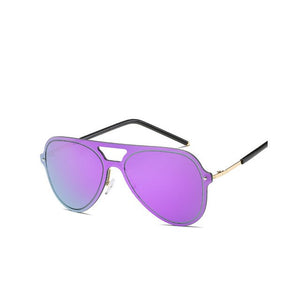 Colorful Metal Frame Women Sunglasses