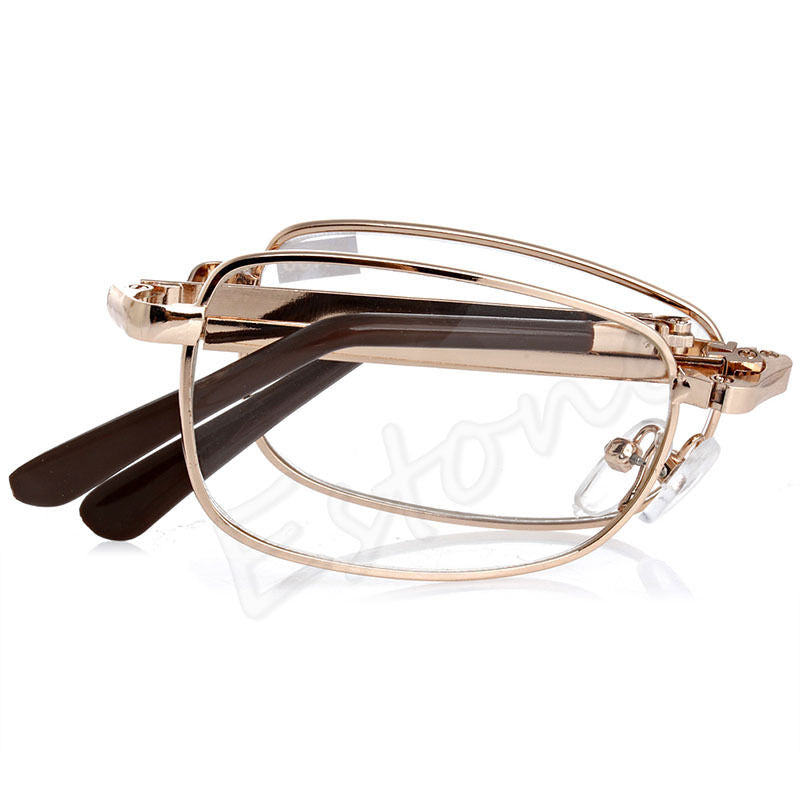 New Unisex 1PC Folding Metal Reading Glasses