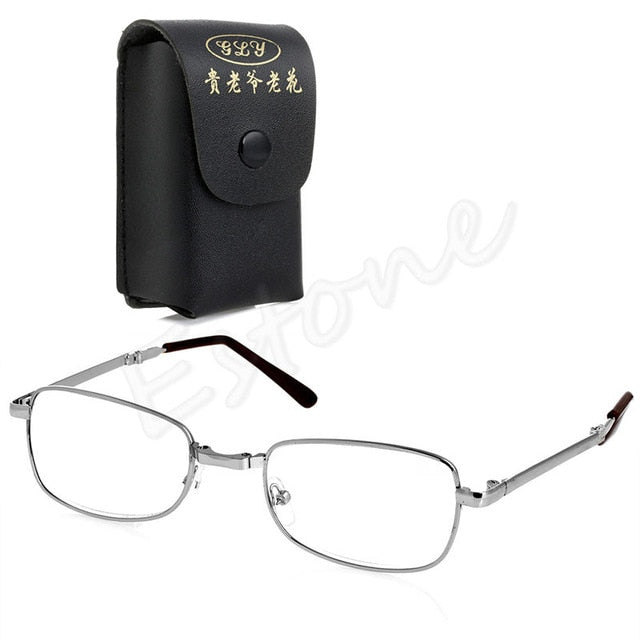 New Unisex 1PC Folding Metal Reading Glasses