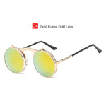 Steam Punk Sunglasses Round 90s  Sun Glasses Women