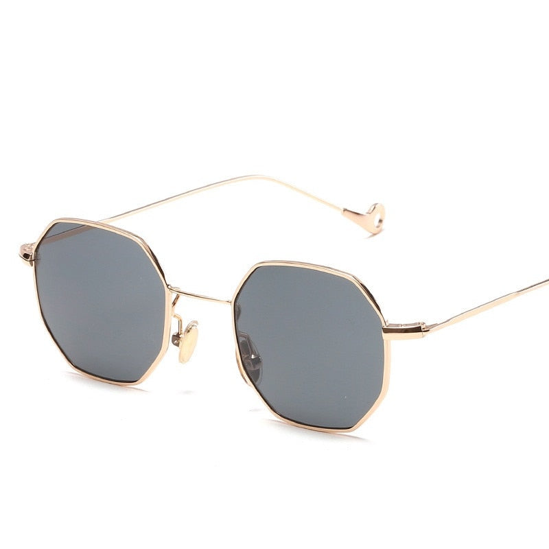 Brand Design Vintage Square Lady Sunglasses for Women