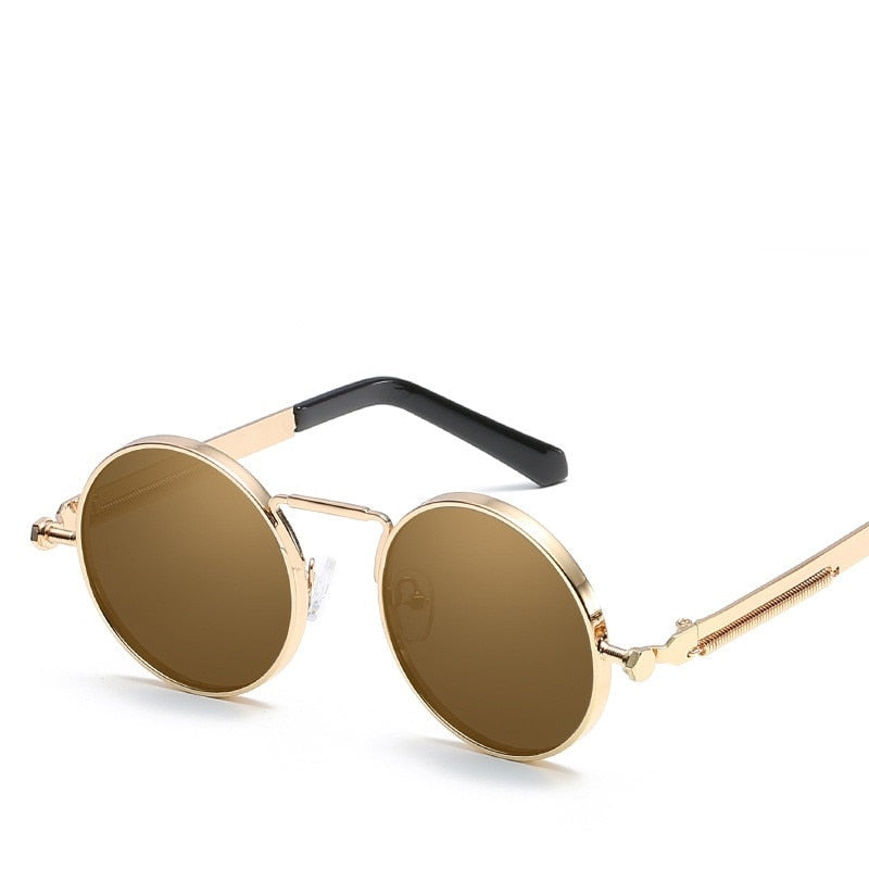 2019 New Round Women Sunglasses Metal Mens Sun Glasses