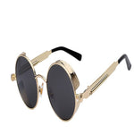 Round Metal Sunglasses Steampunk Men Women