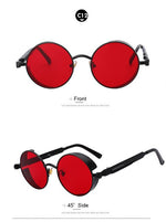 Round Metal Sunglasses Steampunk Men Women