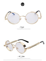 Round Metal Sunglasses Steampunk Men Women