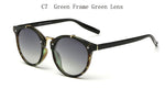 Punk Vintage Round Sunglasses Women